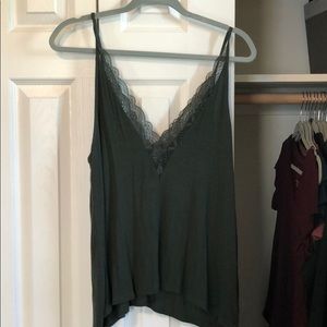 American Eagle dark green tank top